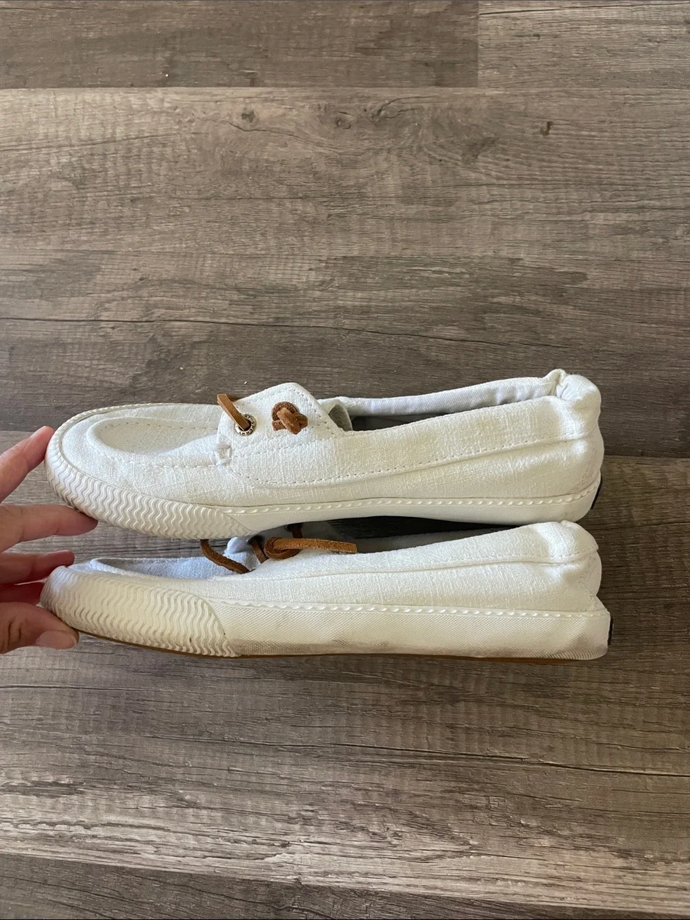 Sperry White Boat Shoe Slip-Ons